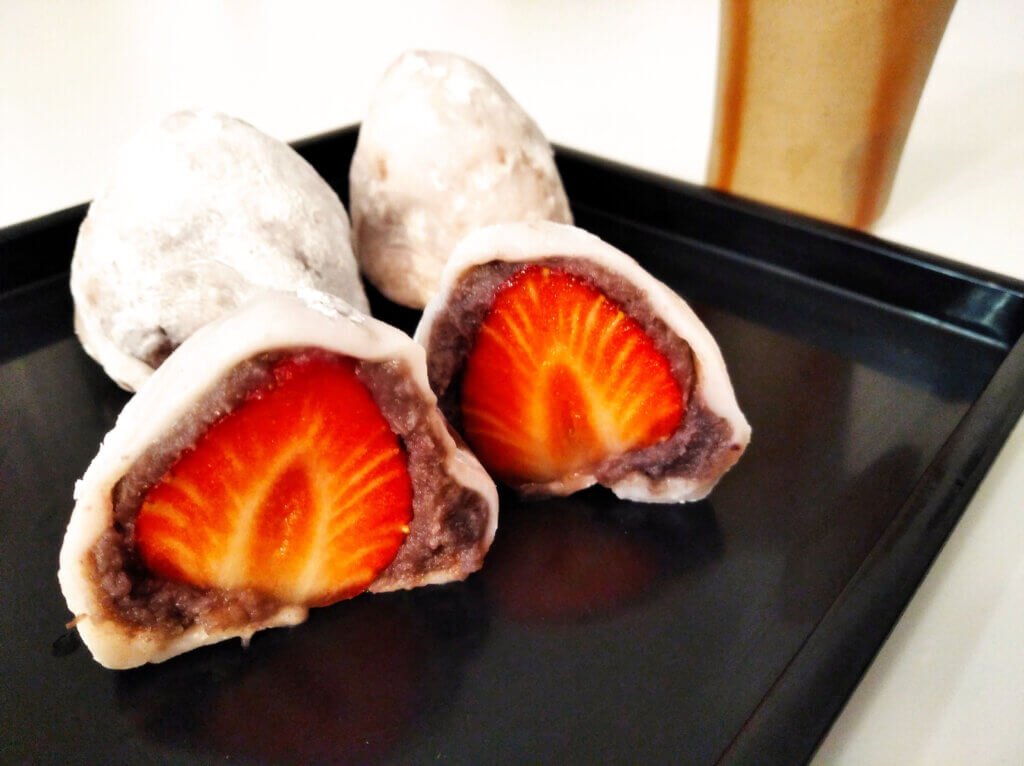 Resultado final de la elaboración del Daifuku Mochi
