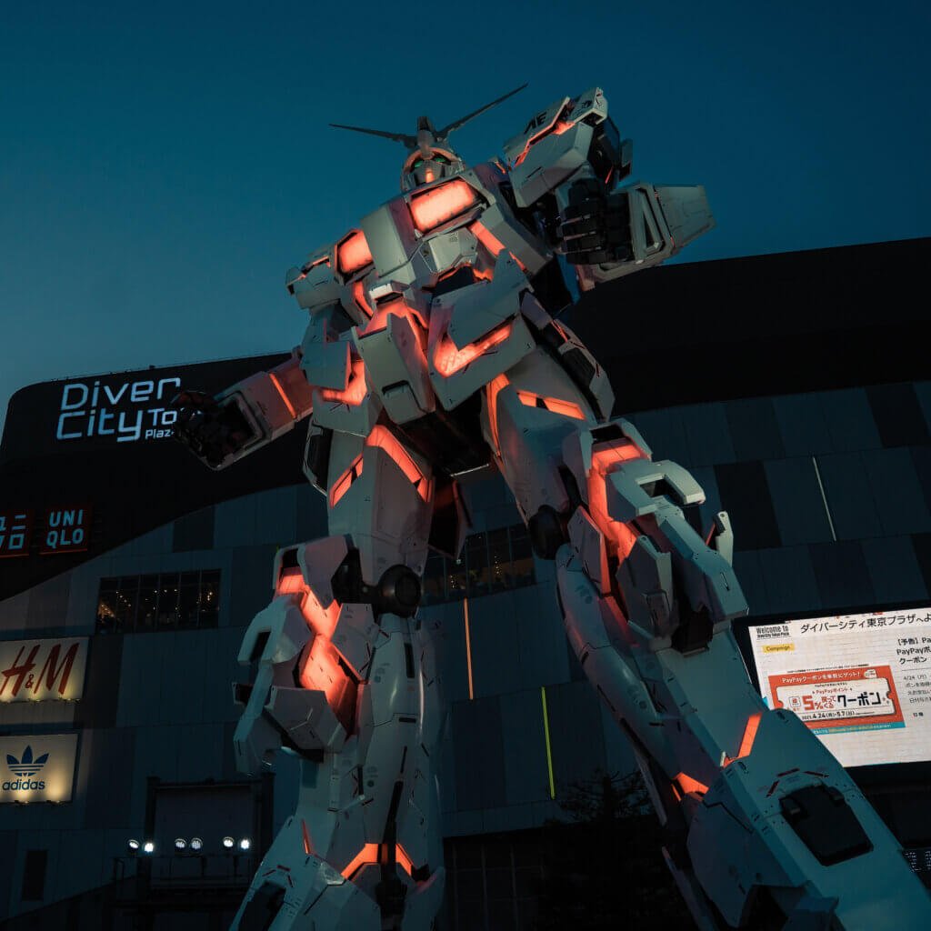 La Gundam Base se puede visitar gratis en Tokio