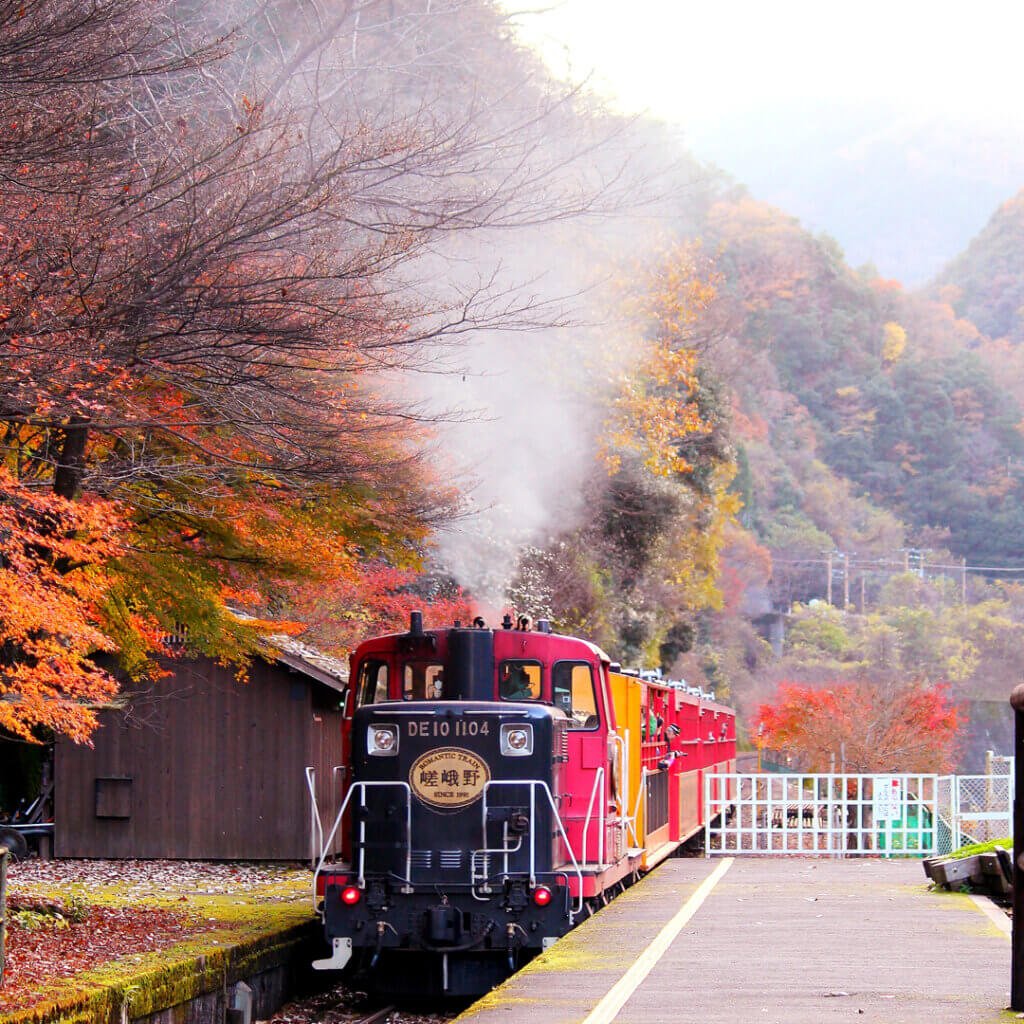 Tren Torokko de Saga Arashiyama (嵯峨野トロッコ列車)